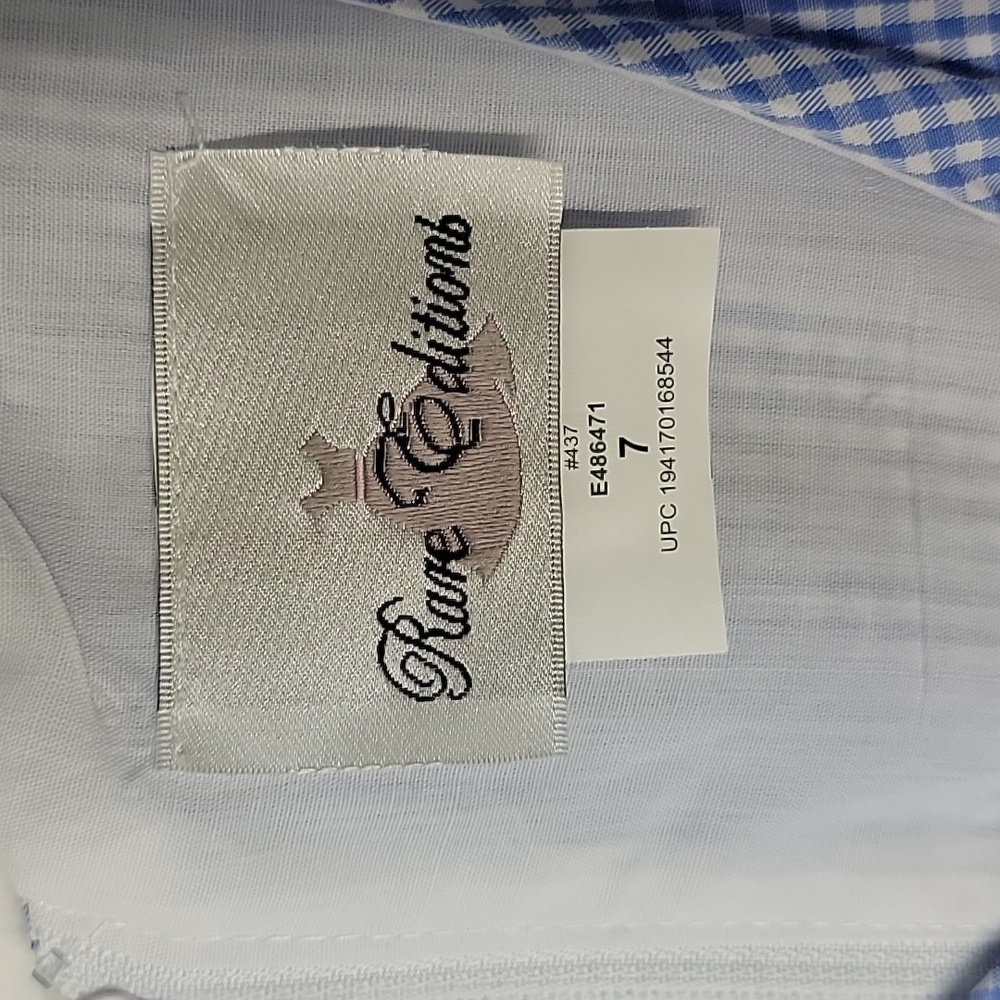 NWT rare edition embroidered gingham dress size 7 girls - Picture 7 of 8